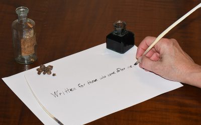 A Turkey Feather and a Bottle of Wasp Ink