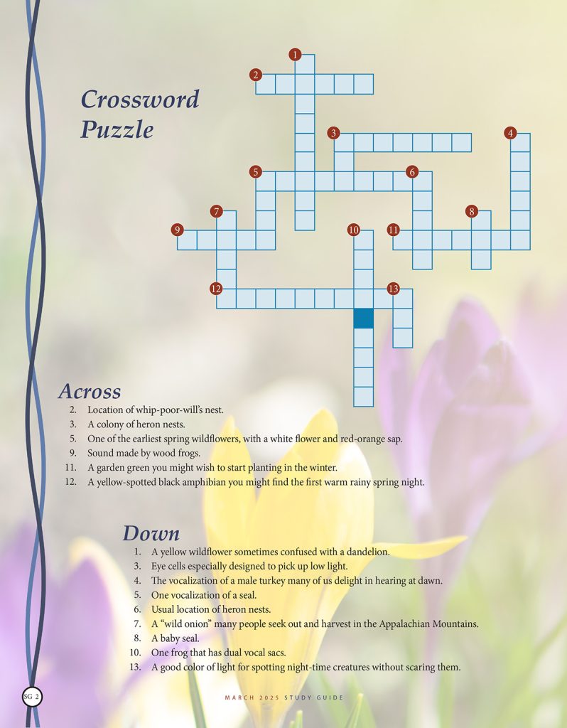 nature crossword puzzle