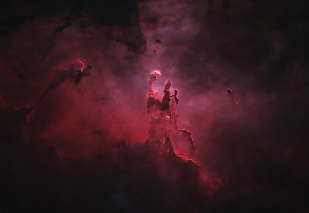 Pillars of Creation in the Eagle Nebula