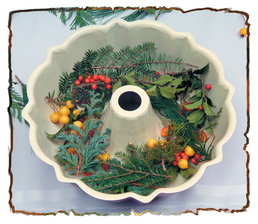 bird food wreath step 2