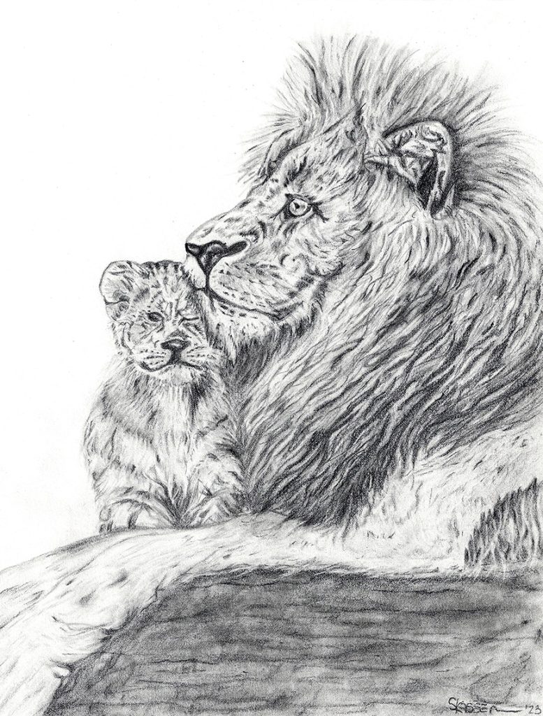 lion and cub