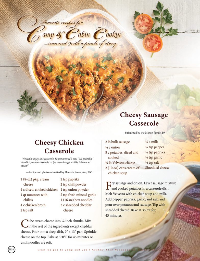Cheesy Chicken Casserole, Cheesy Sausage Casserole