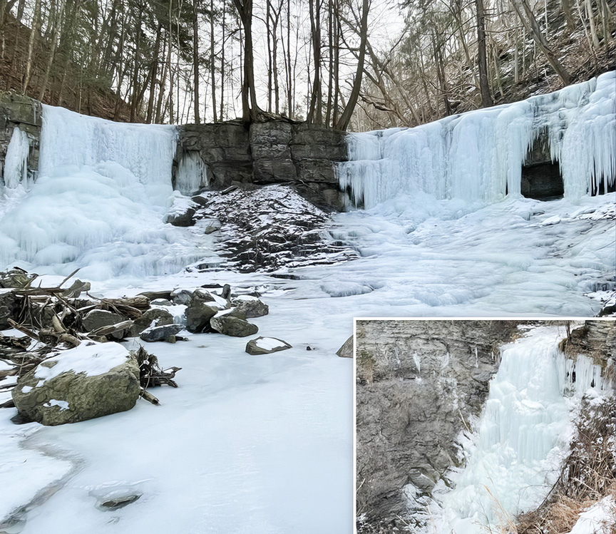 upper and lower waterfalls