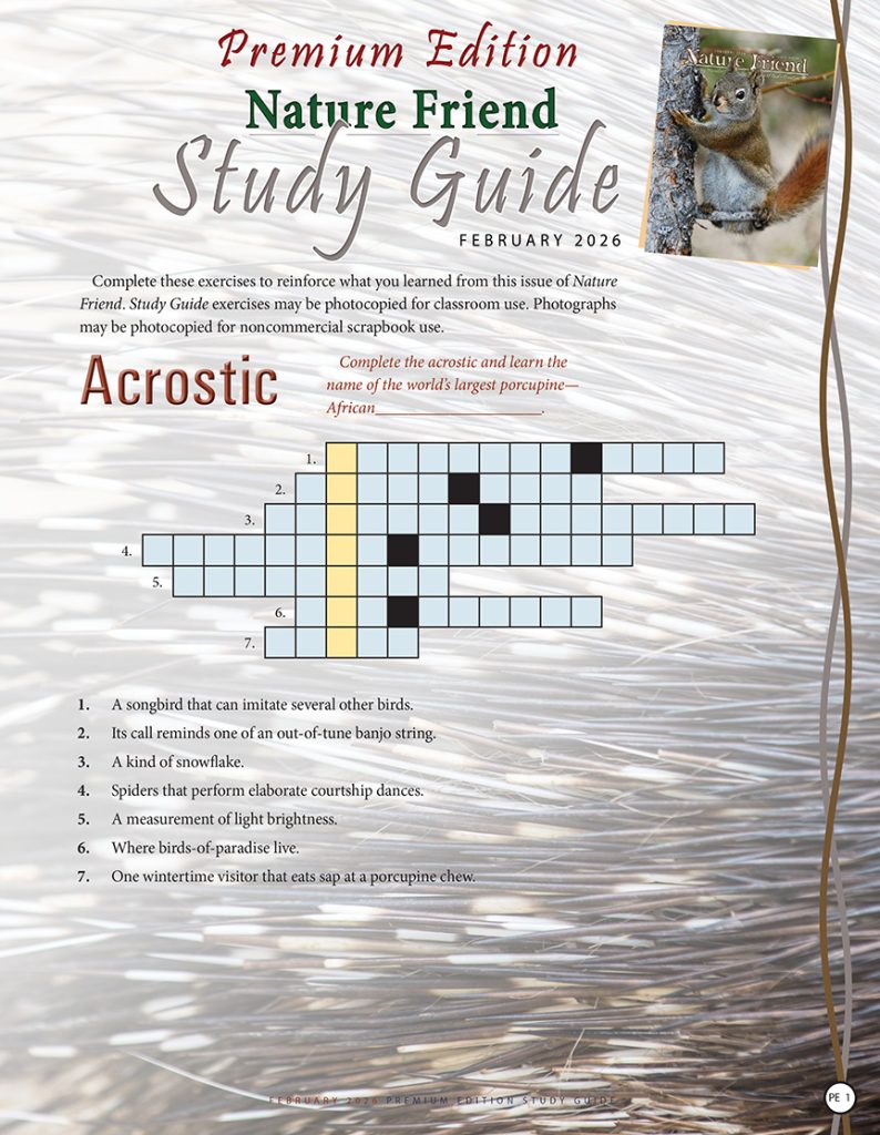 nature acrostic puzzle
