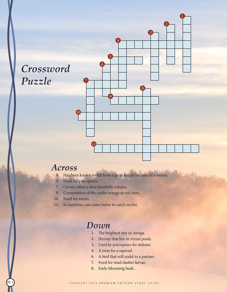 nature crossword puzzle