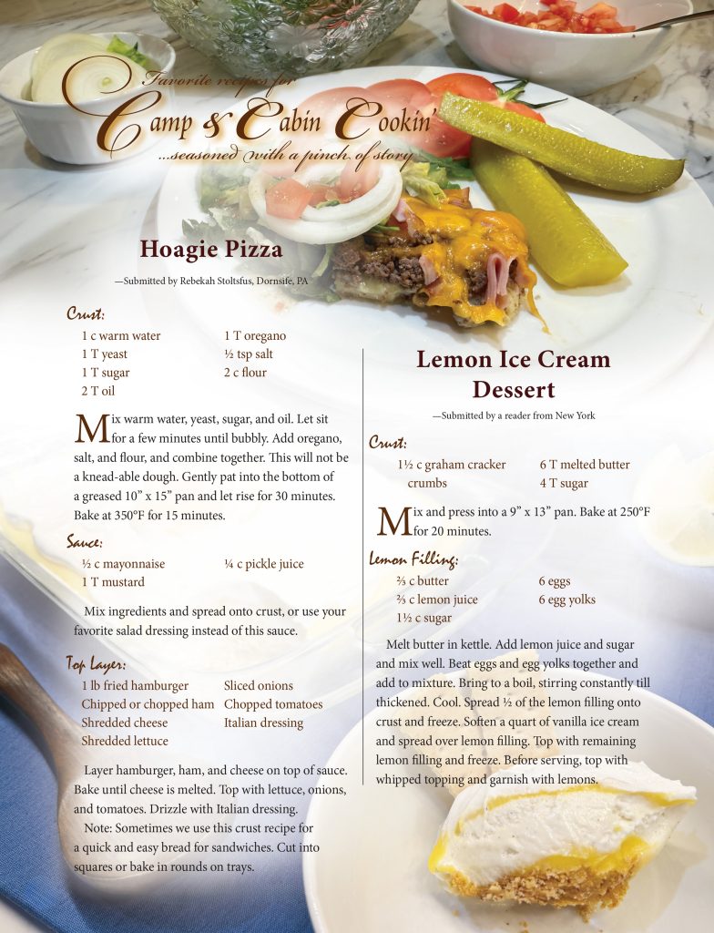 hoagie pizza...lemon ice cream dessert