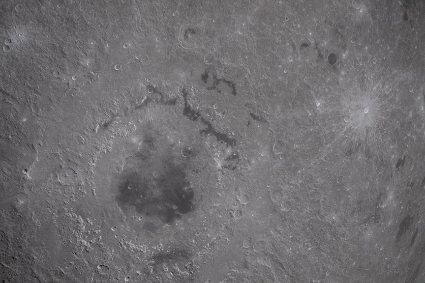 Orientale Basin on Moon
