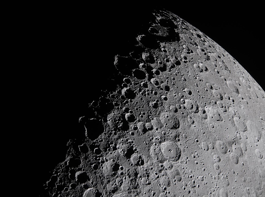 terminator view of the Moon
