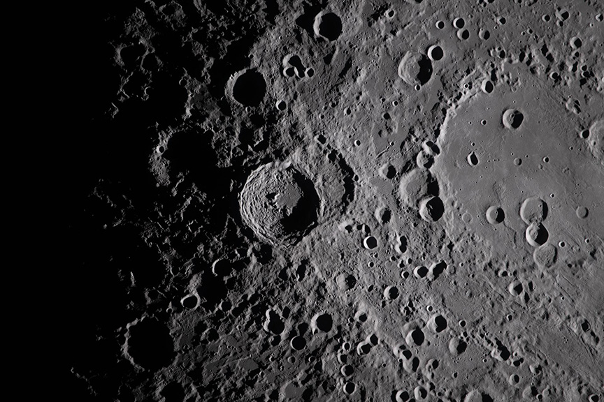 terminator view of the Moon