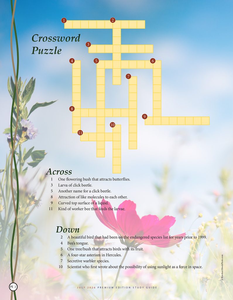 nature crossword puzzle