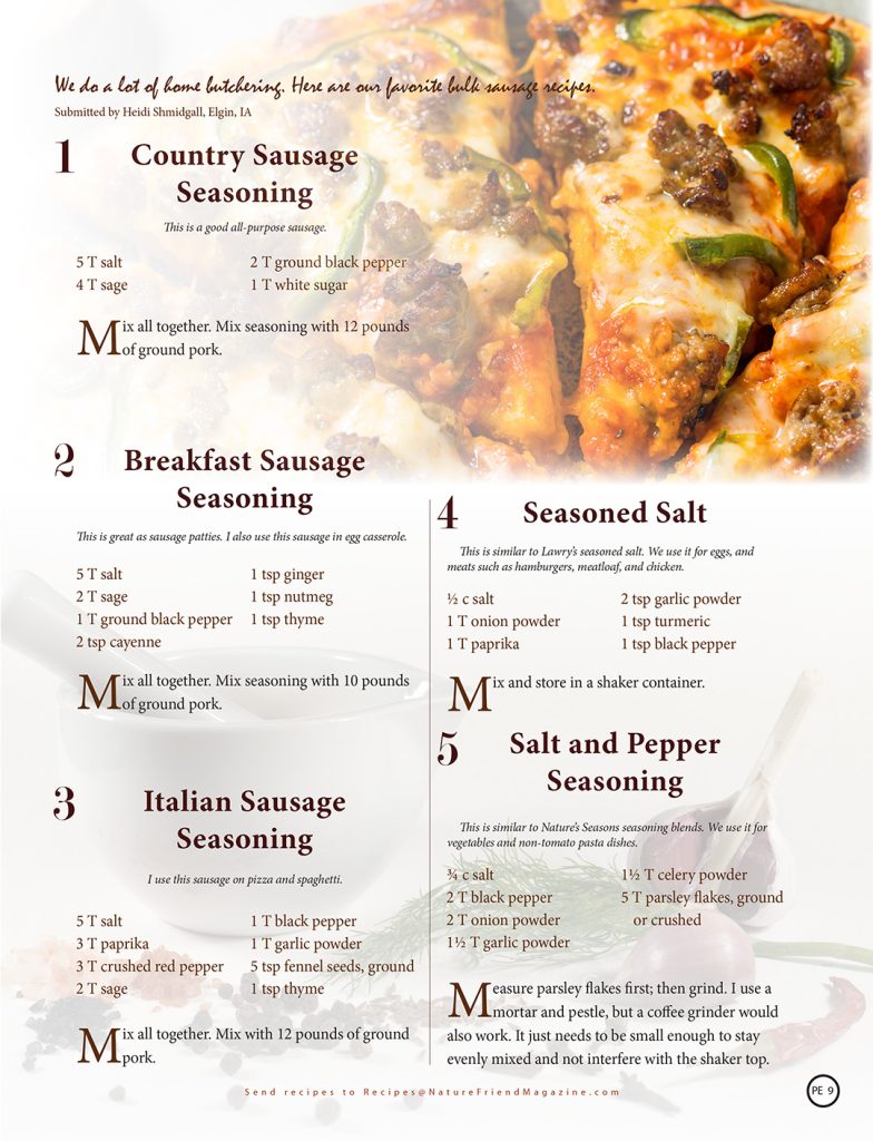 homemade seasoning recipes