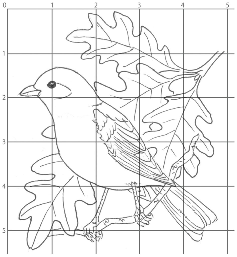 You Can Draw a Scarlet Tanager step 1