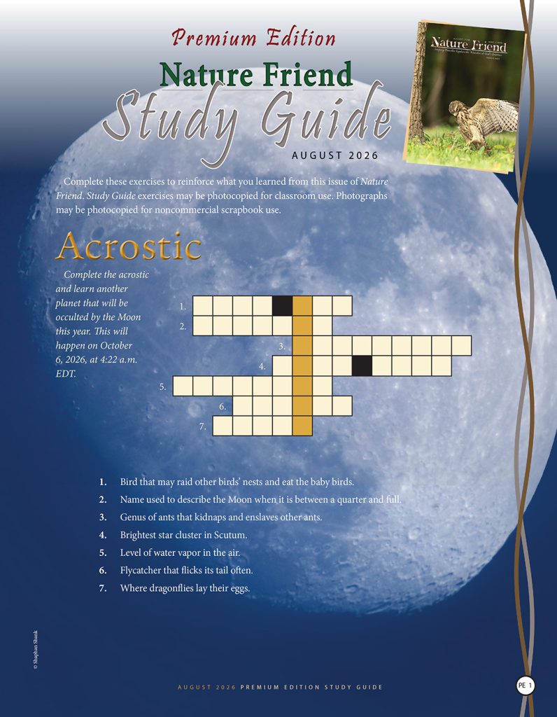 nature acrostic puzzle