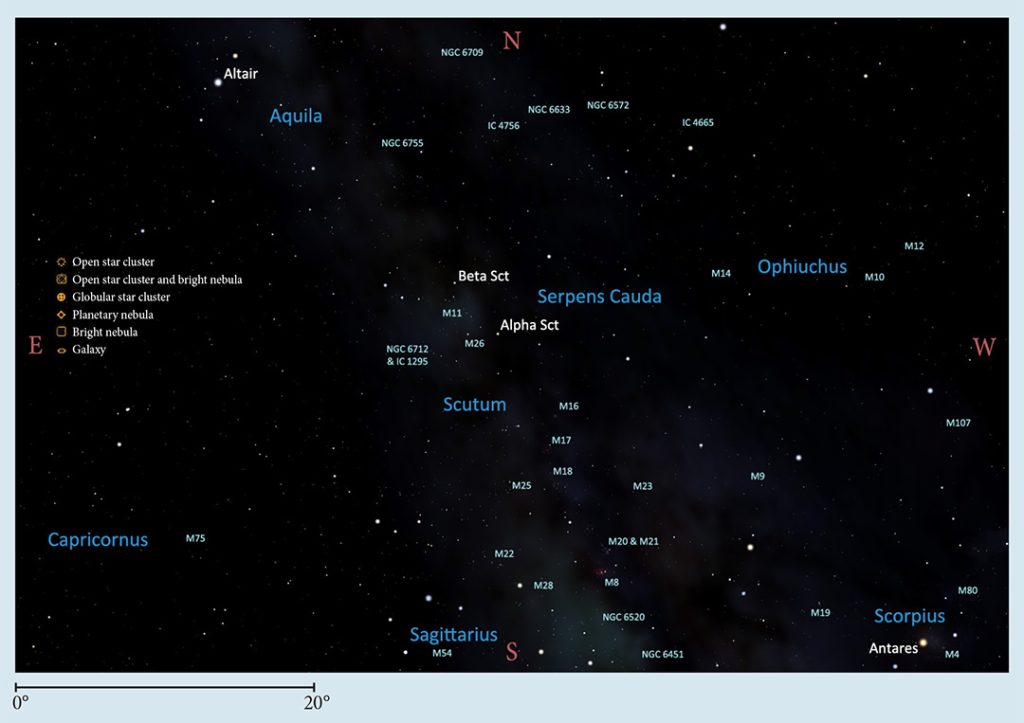 star map of Scutum