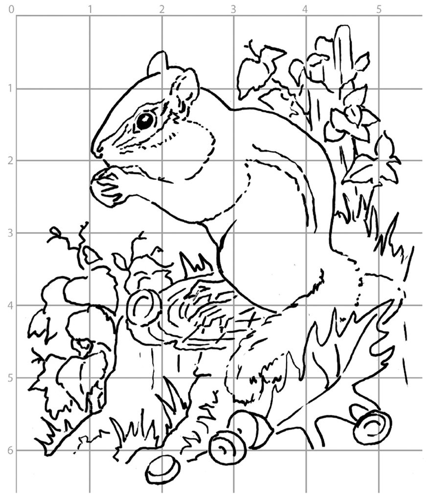 You Can Draw a Chipmunk step 1