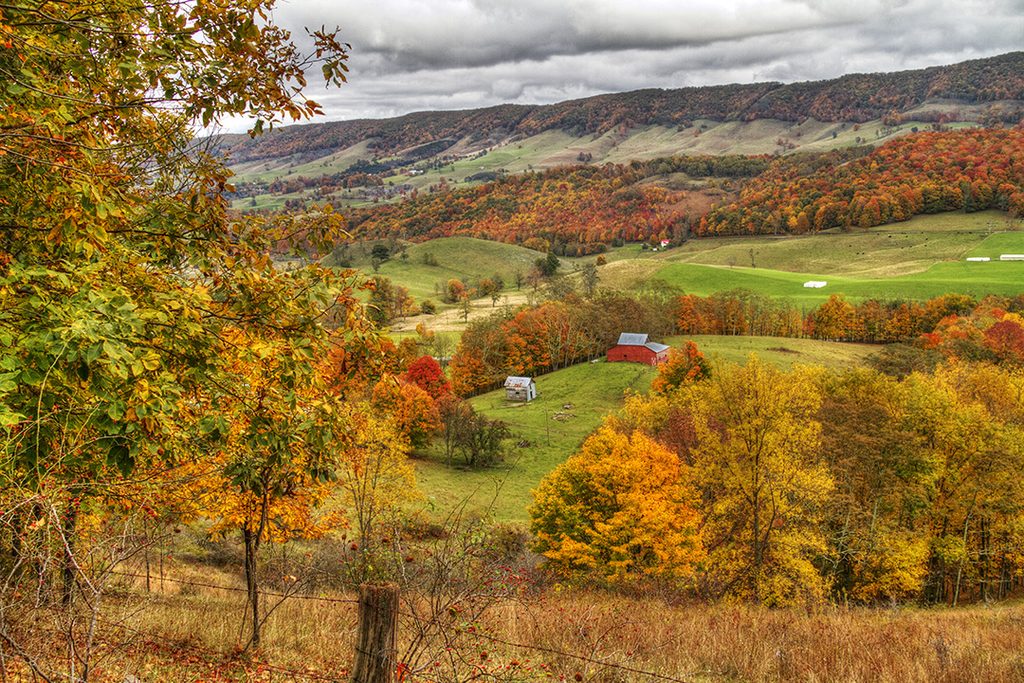 Hightown, Highland County, Virginia, fall foliage