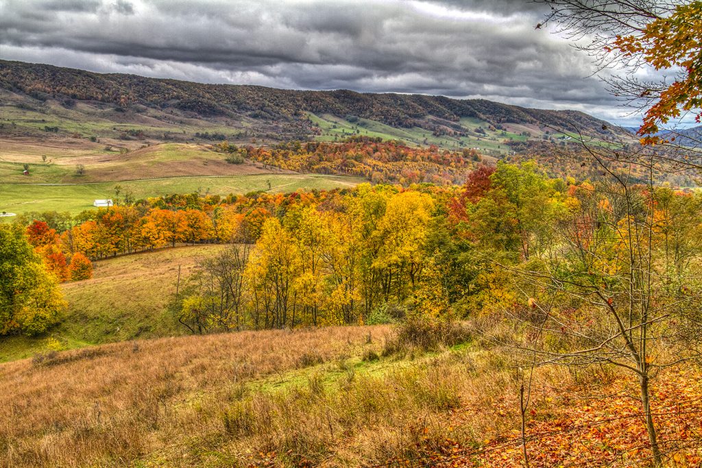 Hightown, Highland County, Virginia, fall foliage